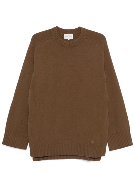 Brown Safi crew-neck jumper Loulou Studio - women